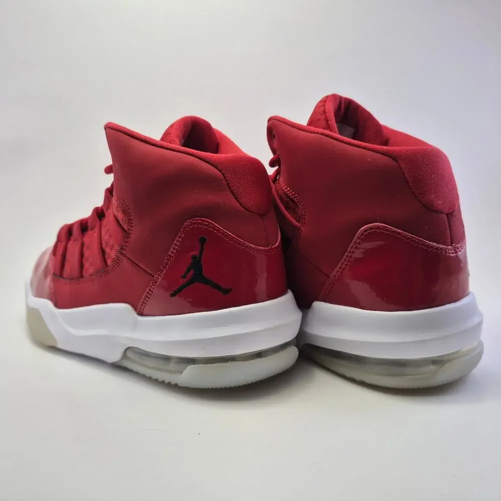 JORDAN "Max Aura" Red Basketball Shoes Mens Size 7.5 - Picture 10 of 12